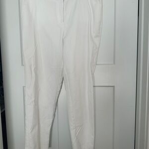 JONES NEW YORK White Cropped Pants-Size 8